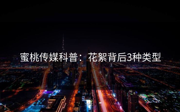 蜜桃传媒科普：花絮背后3种类型